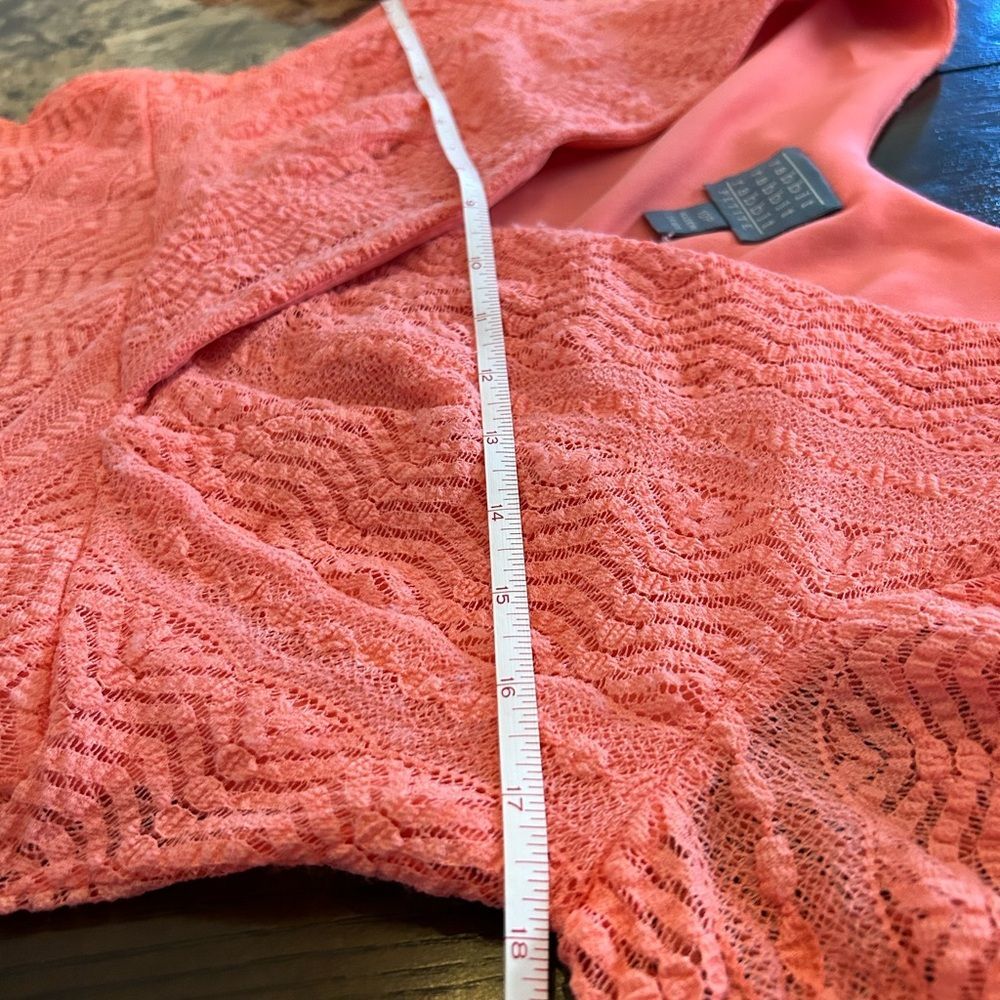 Rabbit Rabbit Rabbit | Peach Asymmetrical Dress | Size 10P - Picture 9 of 10